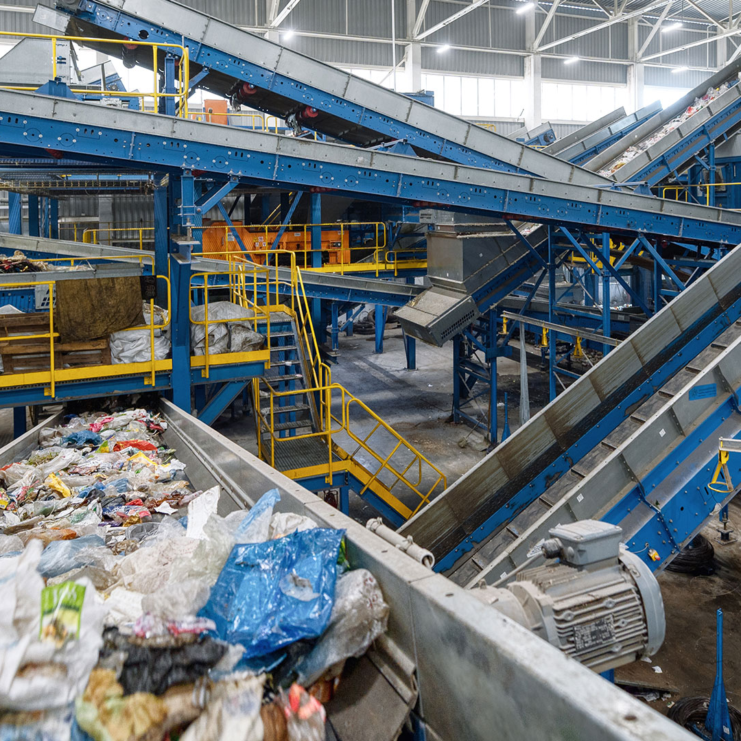 Atık yönetimi ve geri dönüşüm tesisi ekipmanları